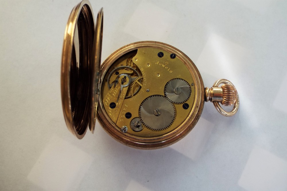 1920s Thomas Russell full hunter pocket watch View IV