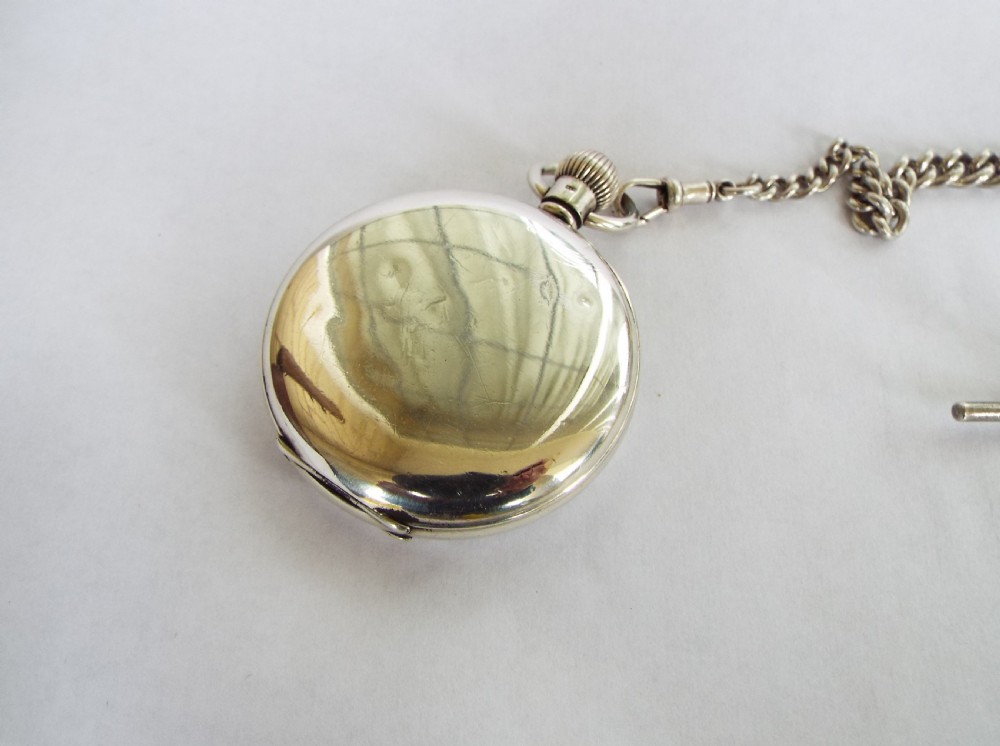 1933 Cyma silver pocket watch from J W Benson View IV