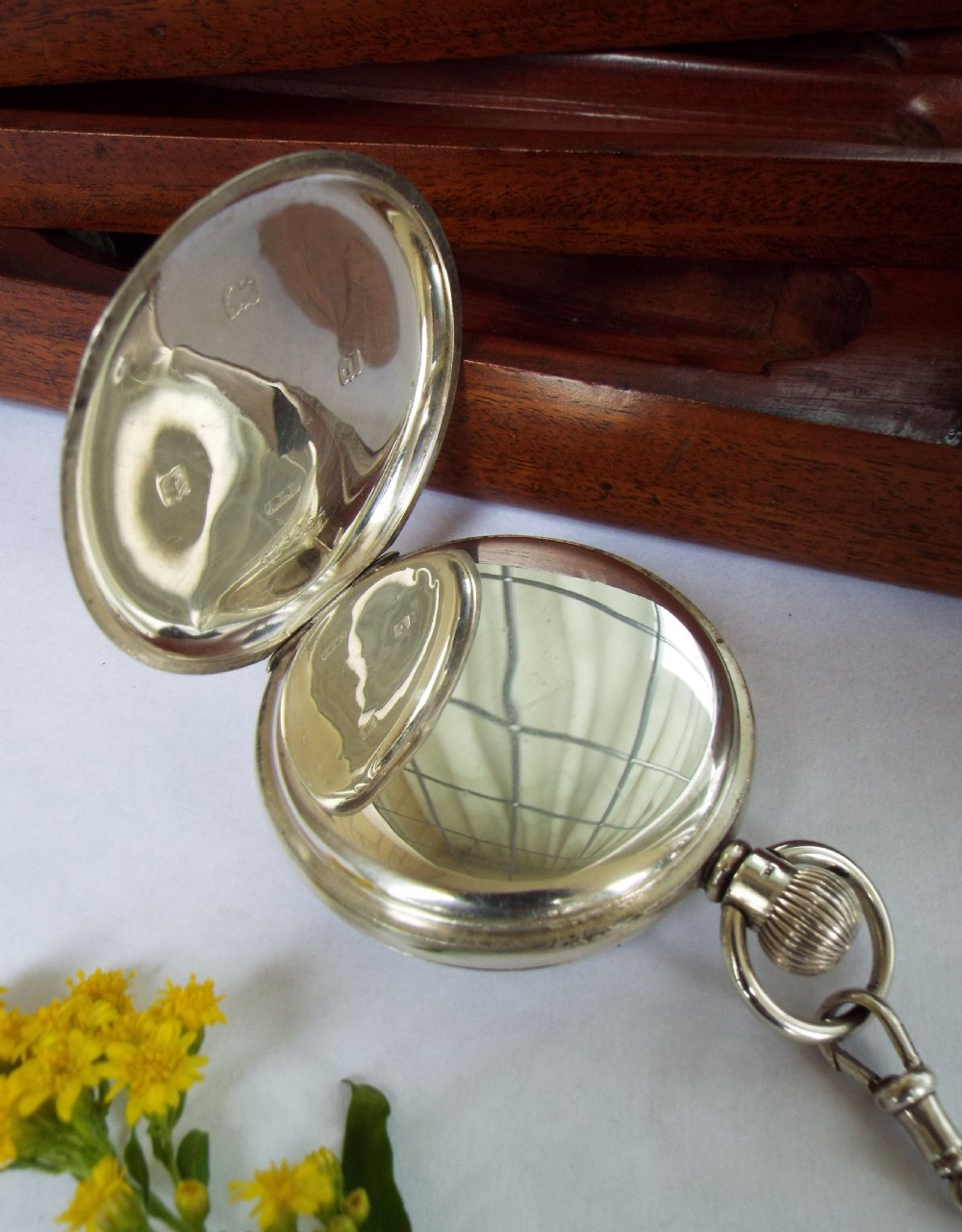 1933 Cyma silver pocket watch from J W Benson View VI