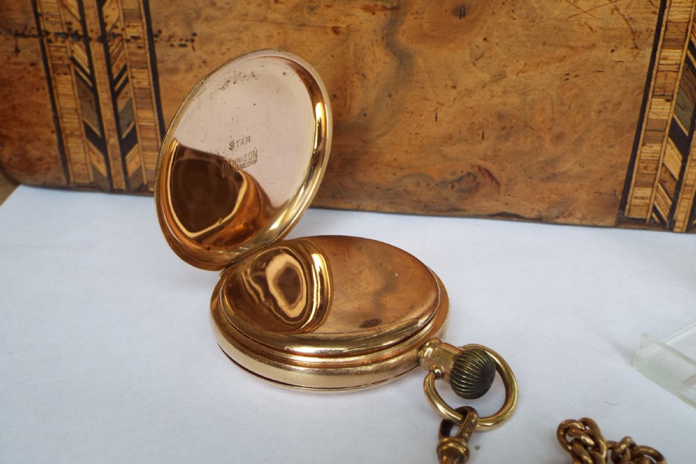 Antique Waltham full hunter pocket watch, 1918 View III