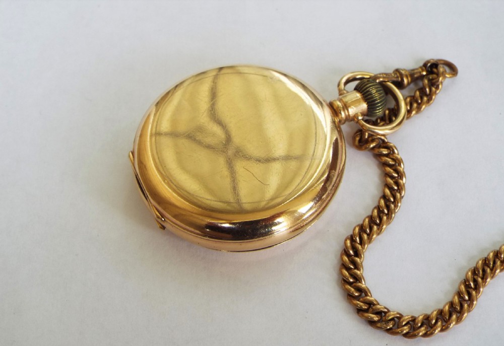 Antique Waltham full hunter pocket watch, 1918 View V