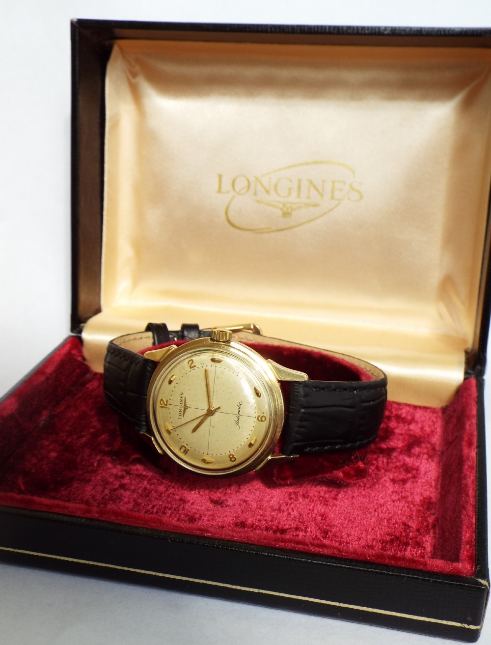 Gents Longines automatic wrist watch, 1955 View II