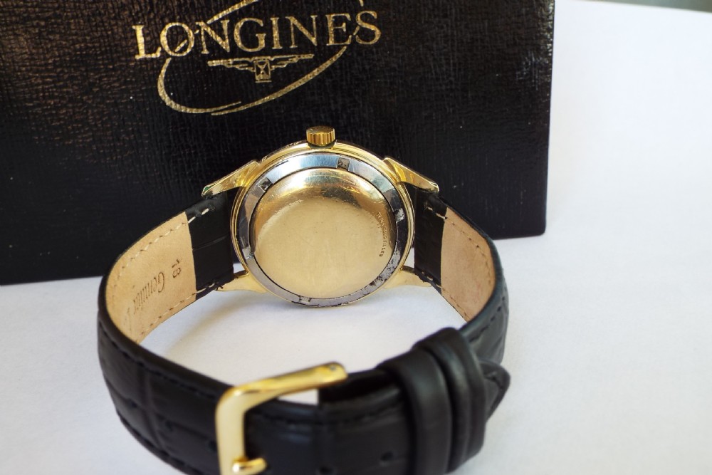Gents Longines automatic wrist watch, 1955 View III