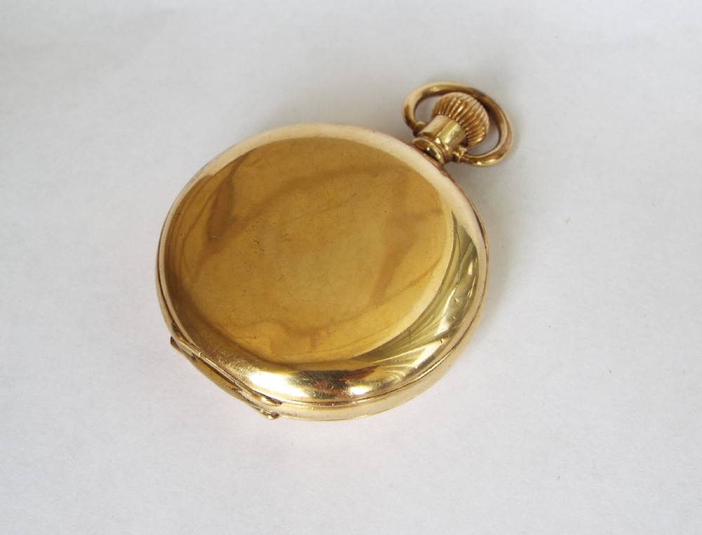 1930s Cyma Rambler half hunter pocket watch View IV