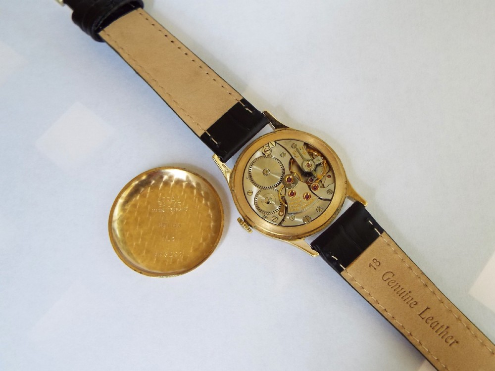 Gents 1959 Longines 9ct gold wrist watch View III