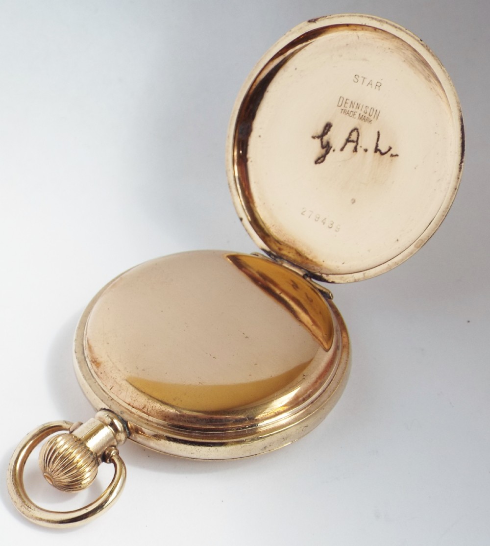 A 1920s Thomas Russell Premier full hunter pocket watch. View IV