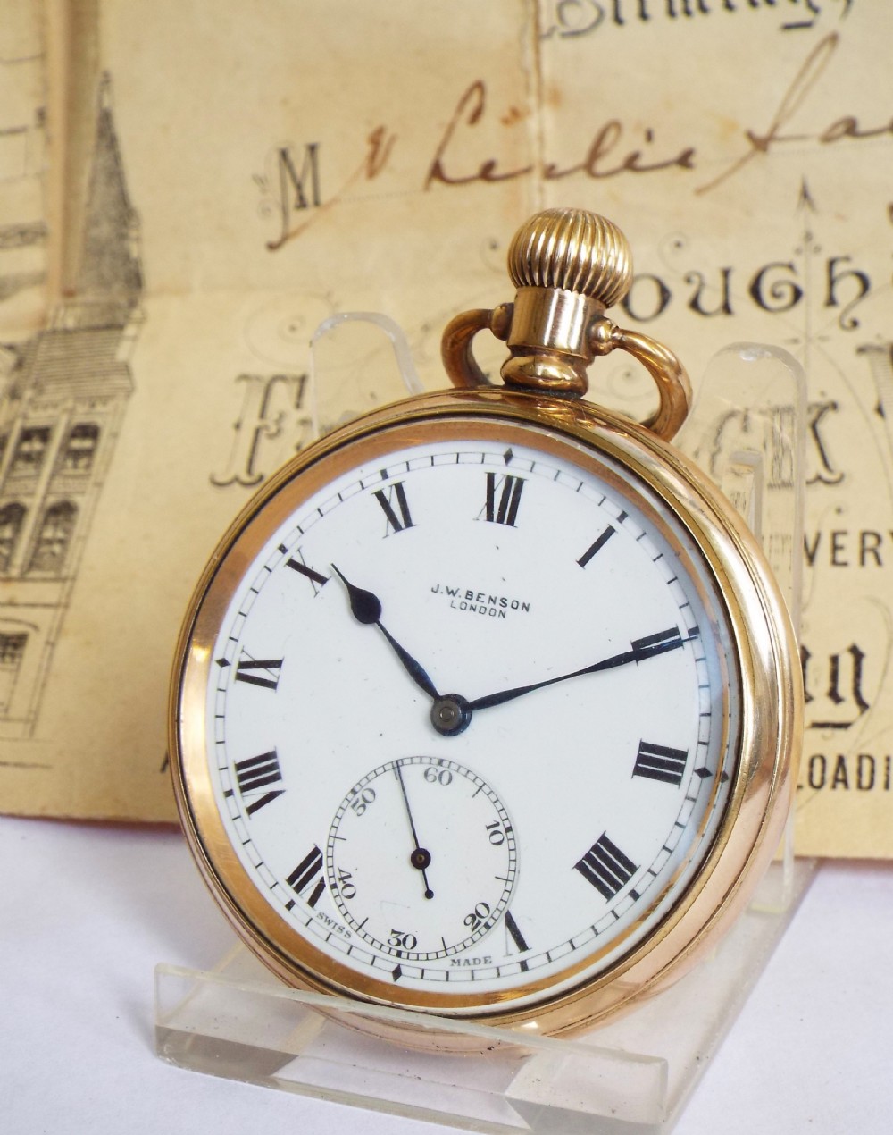 1920s Revue pocket watch from J W Benson