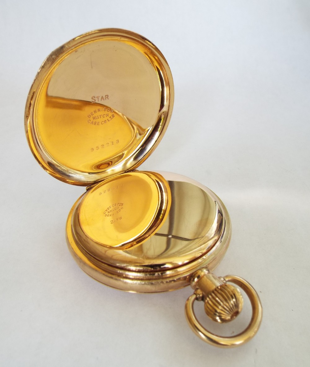 Rare Preston Senior hunter pocket watch by Waltham View II