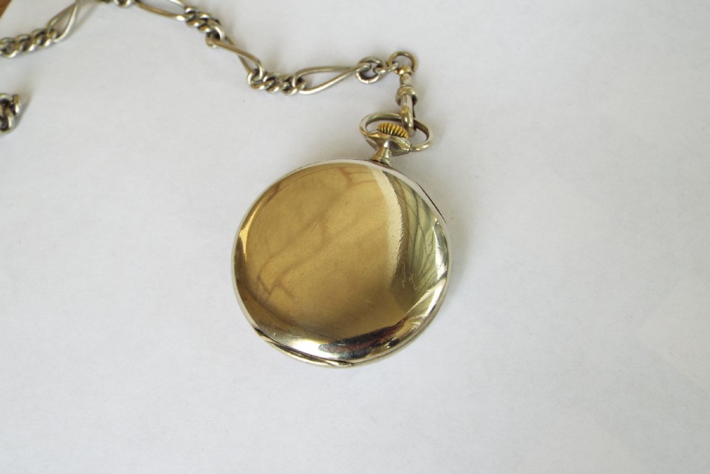 1930s Omega pocket watch and double albert View II