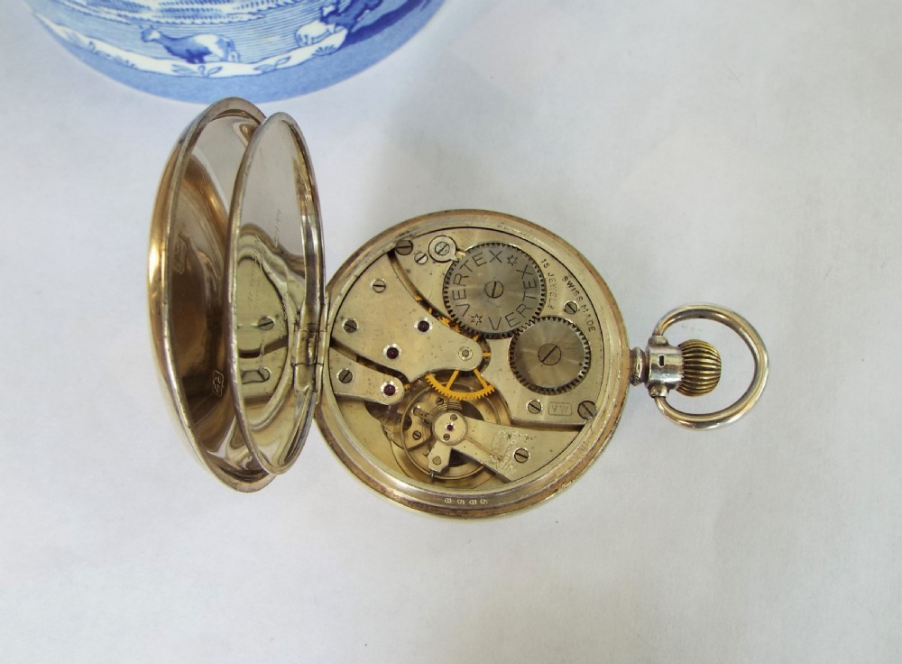 Silver Vertex pocket watch, 1937 View II
