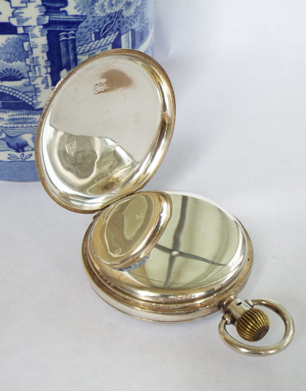 Silver Vertex pocket watch, 1937 View III