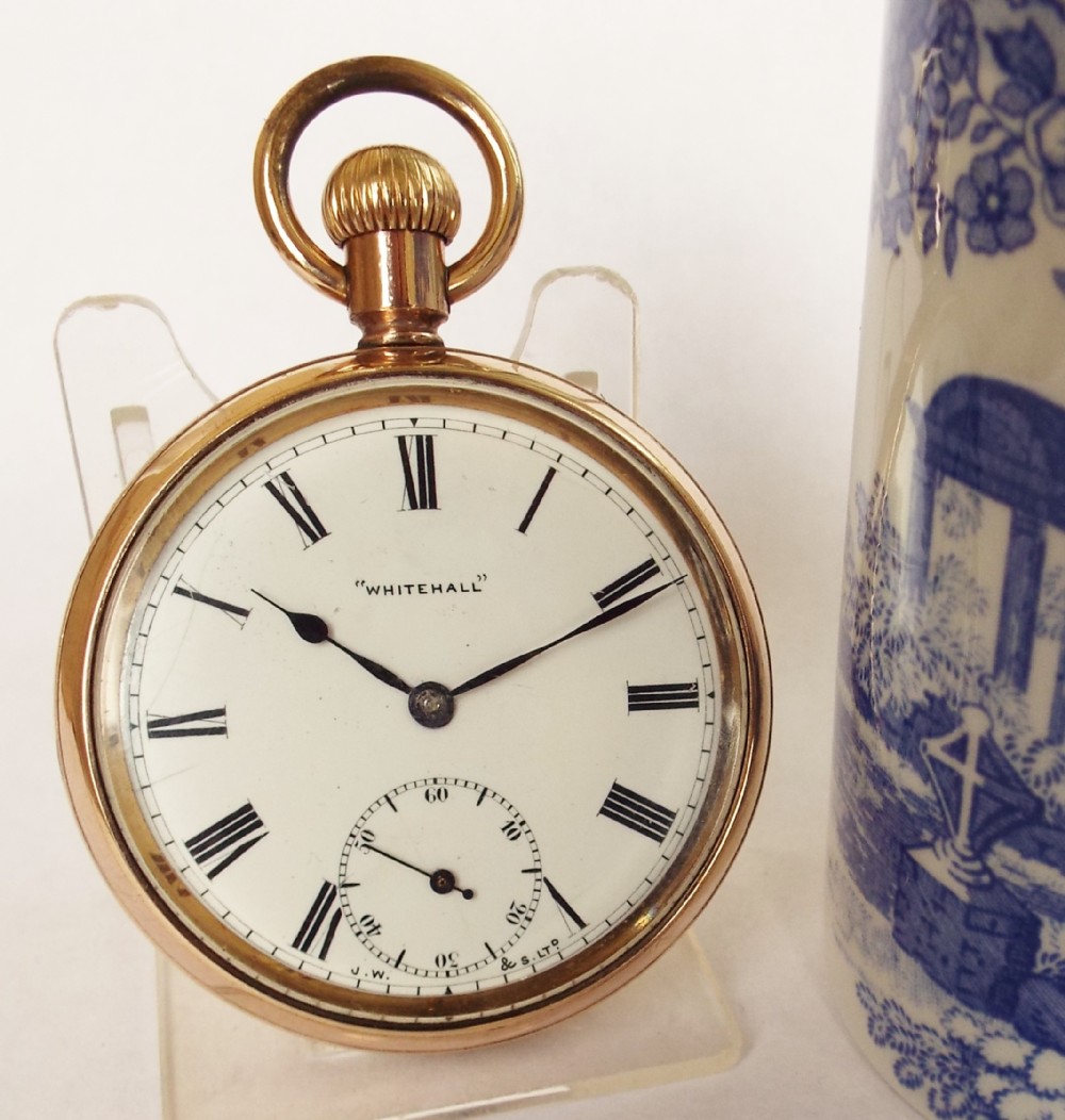 An antique “Whitehall” open faced pocket watch.