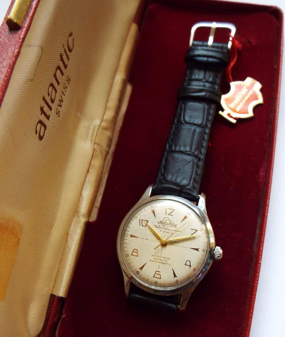Gents 1950s over-sized Atlantic Worldmaster watch View II