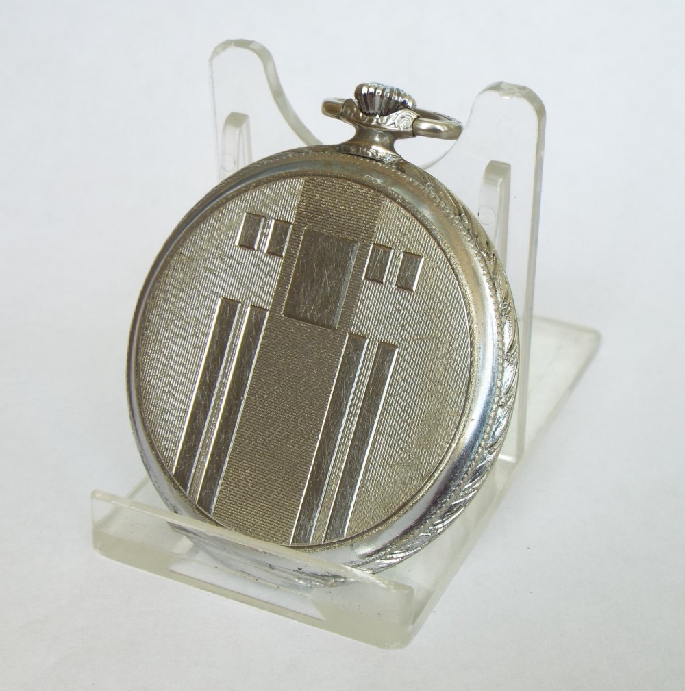 1930s Omega Art Deco pocket watch View III