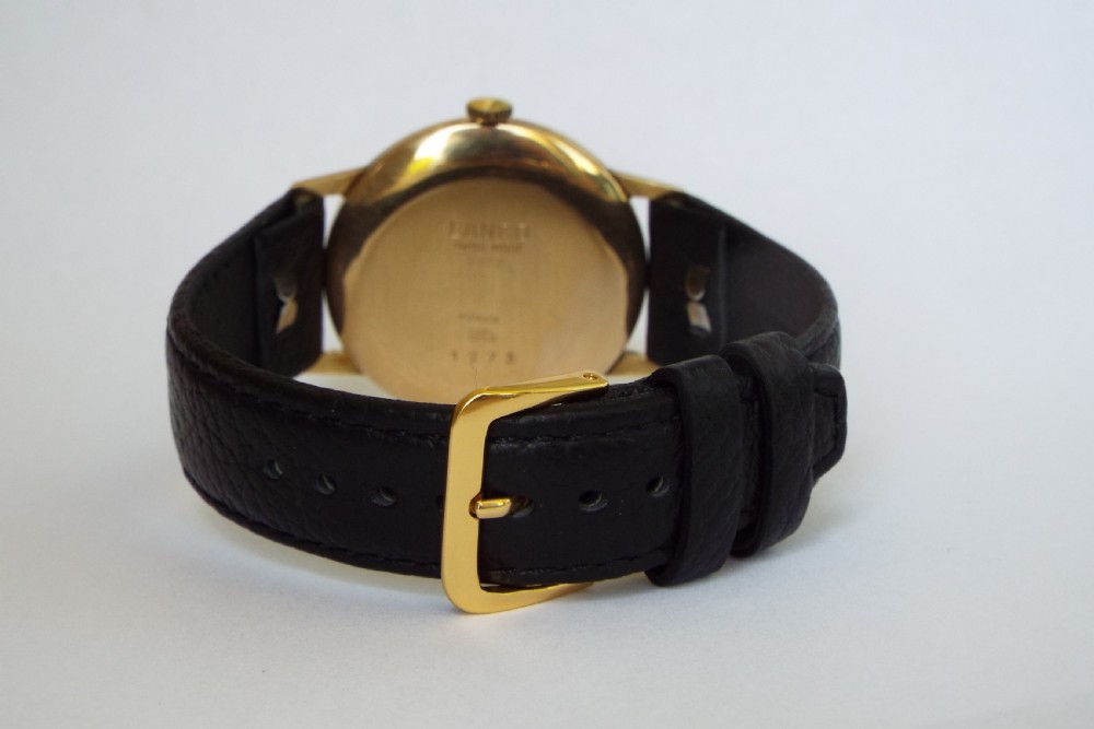 Gents 14ct gold Lanco wristwatch, 1958 View IV