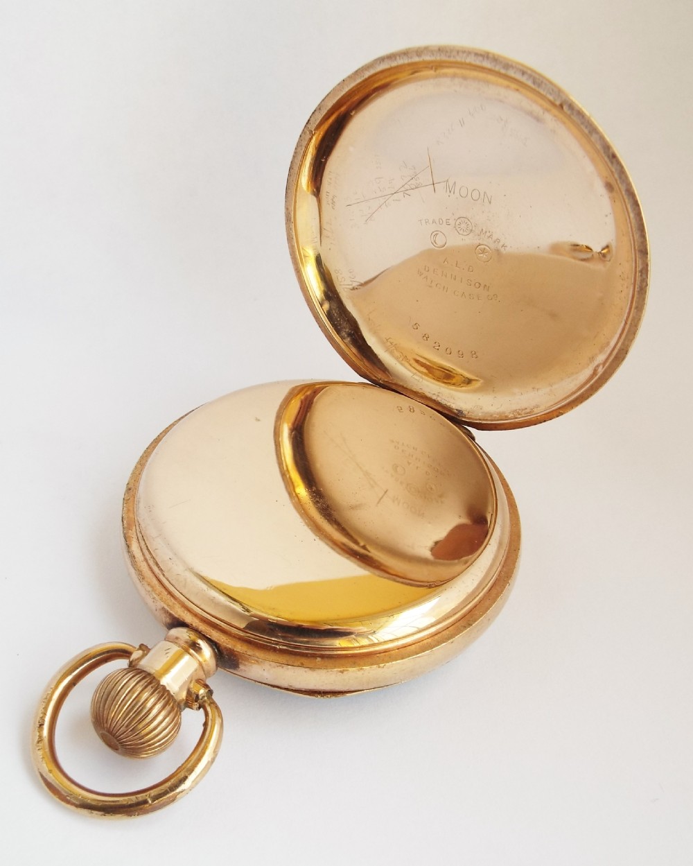 Antique 10ct gold filled Waltham Traveler pocket watch. View III