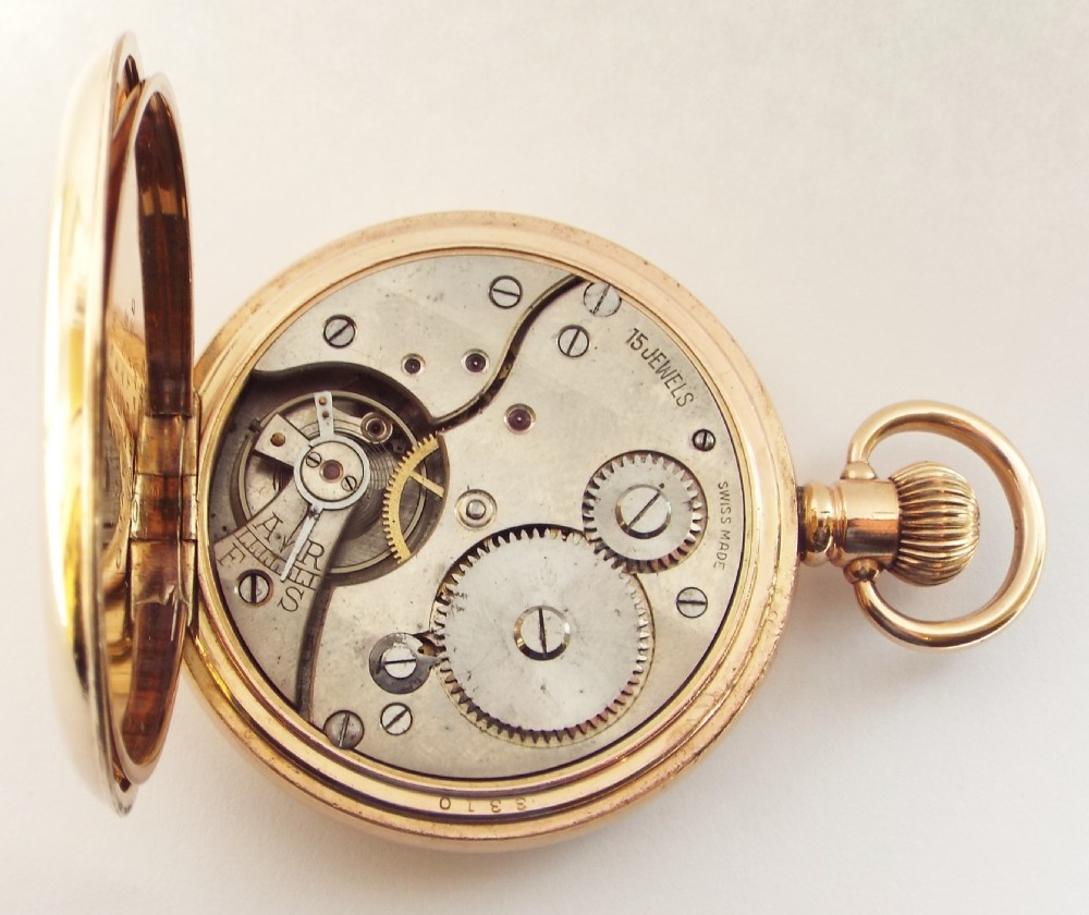 A 1920s Swiss full hunter pocket watch. View VI
