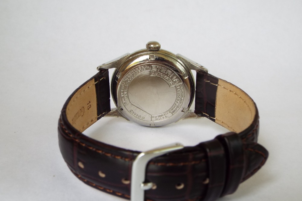 Gents Eterna bumper automatic wrist watch, 1948 View IV