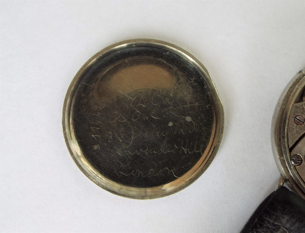 Large WW1 era gents trench wrist watch View IV