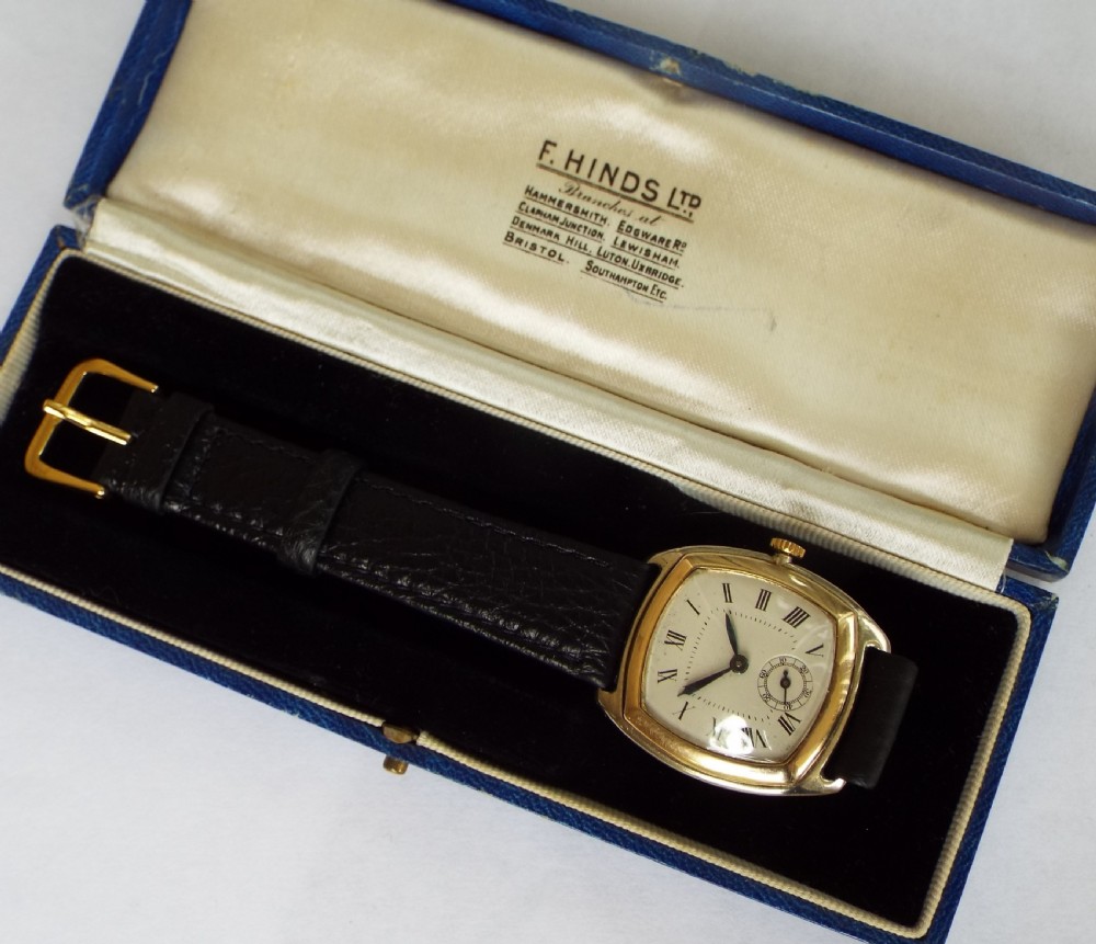 9ct yellow and white gold mid-size watch, 1927