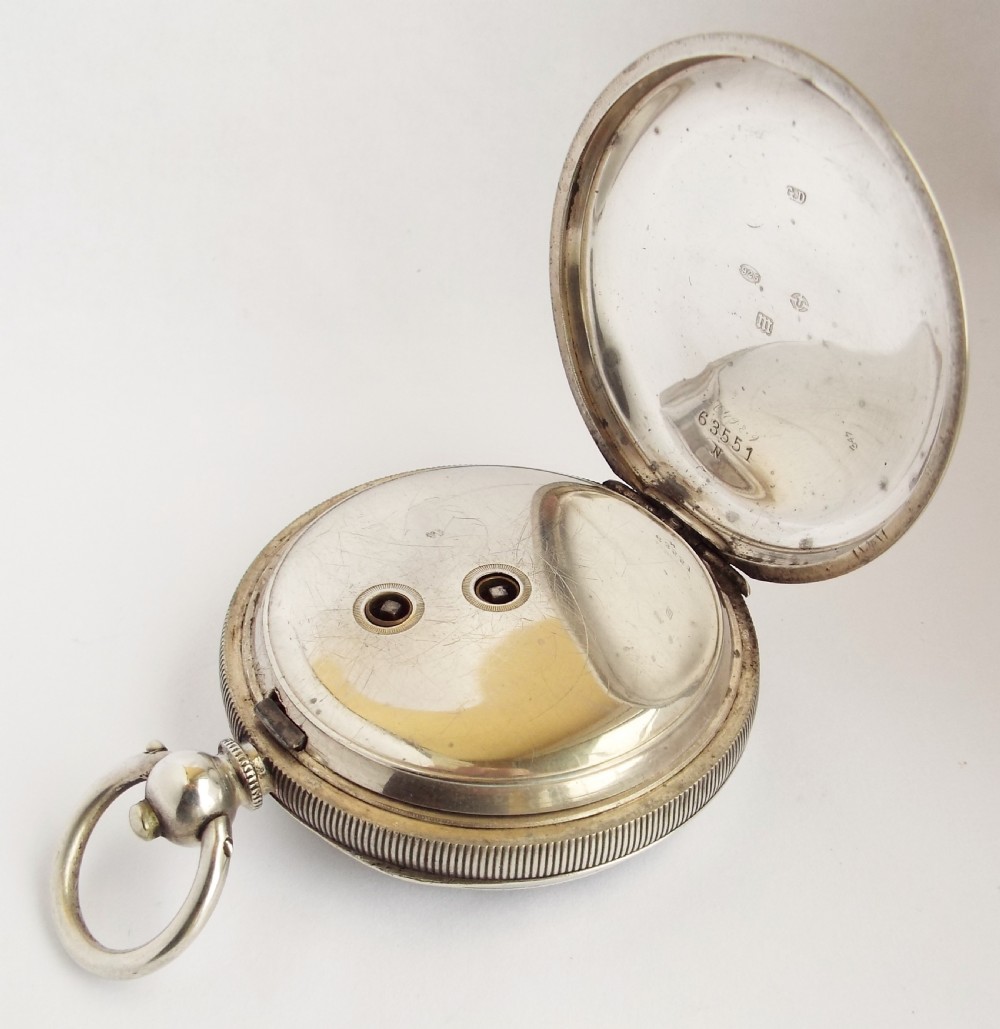 A vintage 1920s silver pocket watch. View III