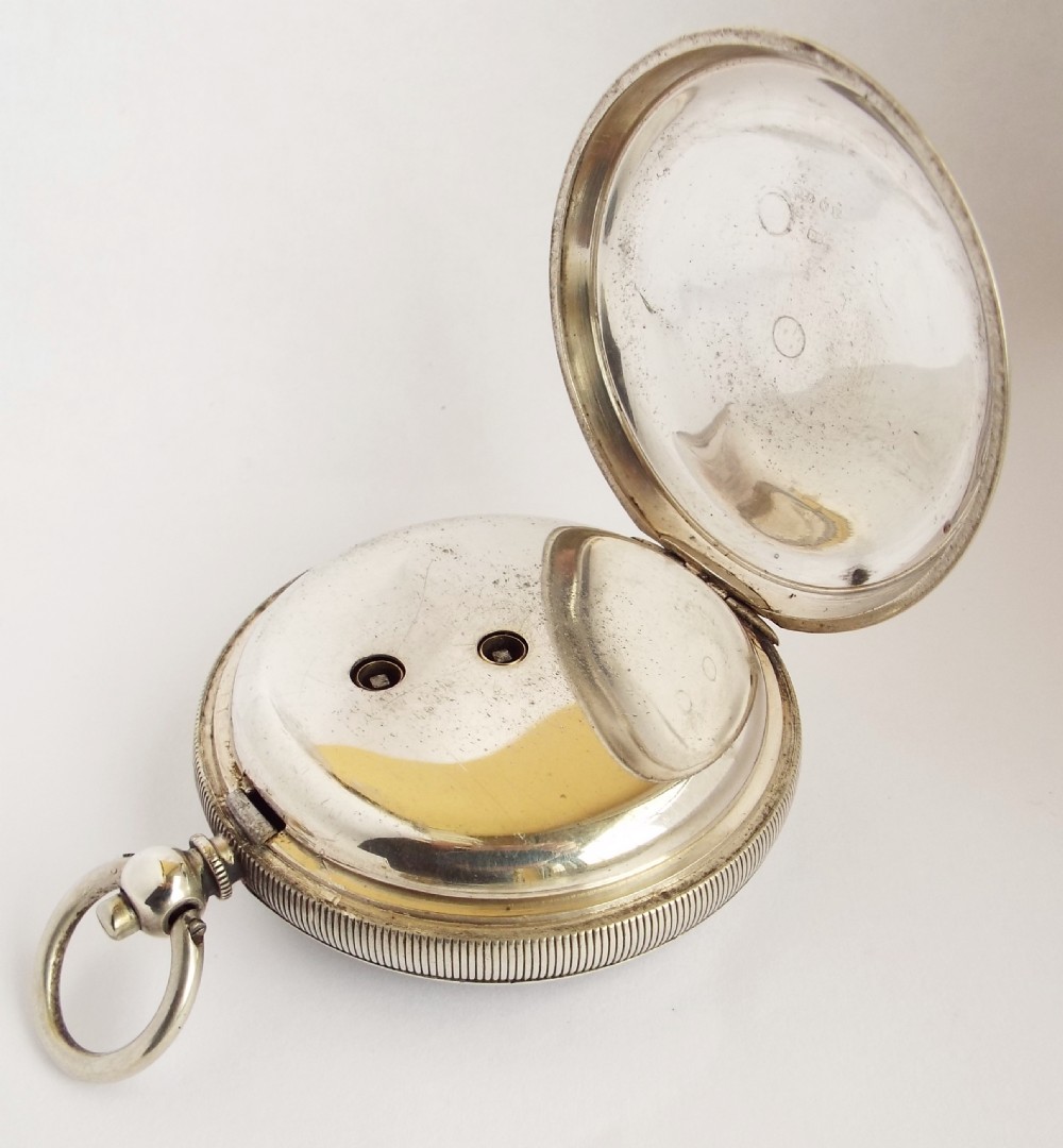 A vintage silver pocket watch, circa 1929. View III