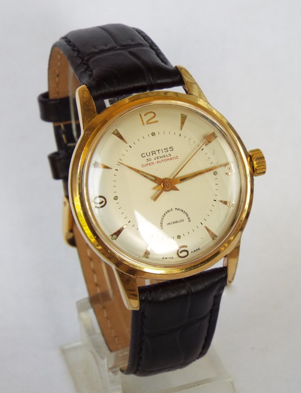 Gents 1950s Curtis Super-Automatic wrist watch