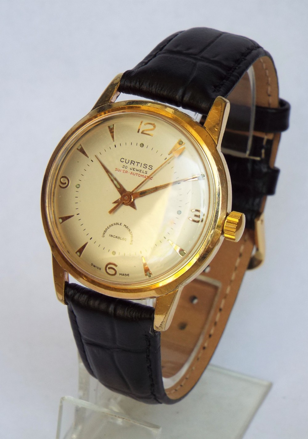Gents 1950s Curtis Super-Automatic wrist watch View II