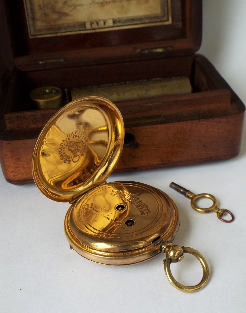 Antique gold filled pocket watch, c1880s View III