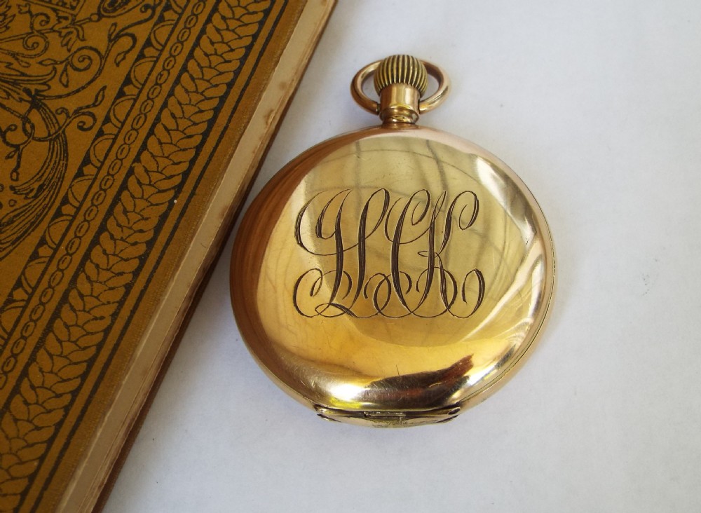 Antique Waltham full hunter pocket watch, 1898 View II