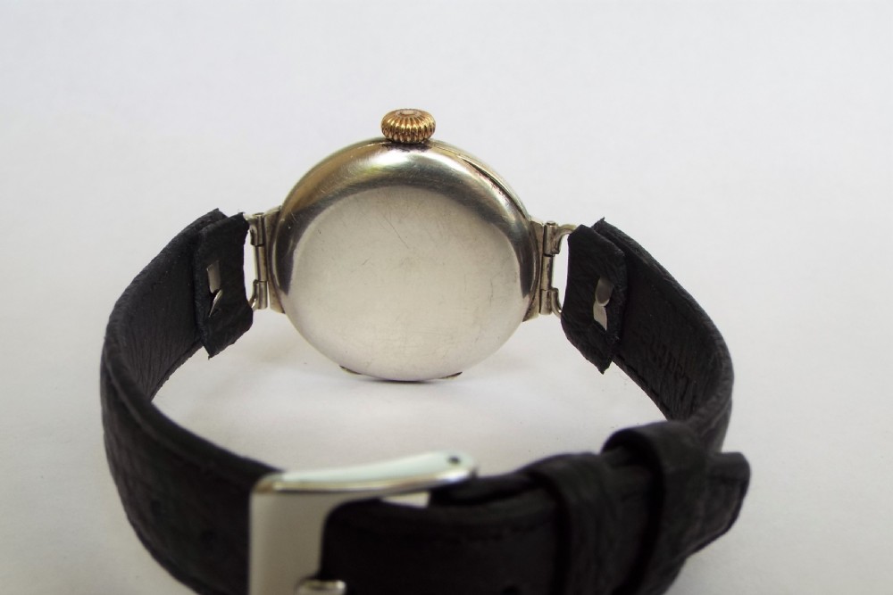 Gents WW1 silver wrist watch, 1915 View IV