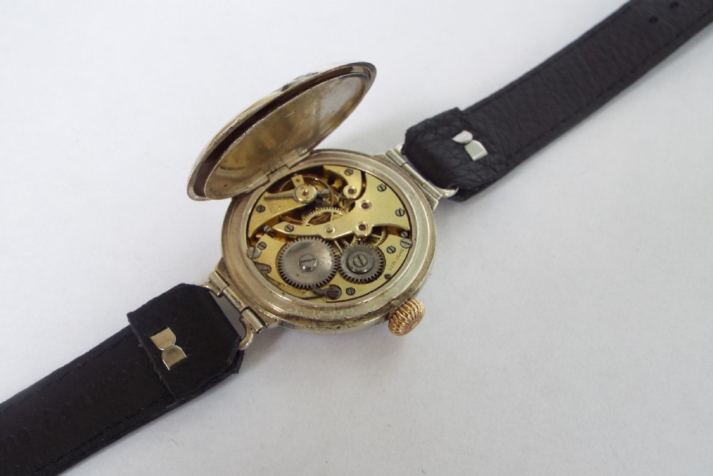 Gents WW1 silver wrist watch, 1915 View VI