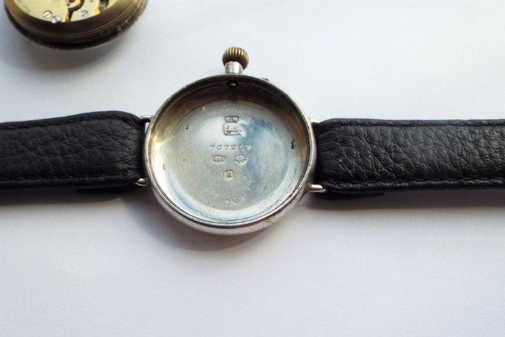 Gents silver IWC trench watch, 1916 View IV