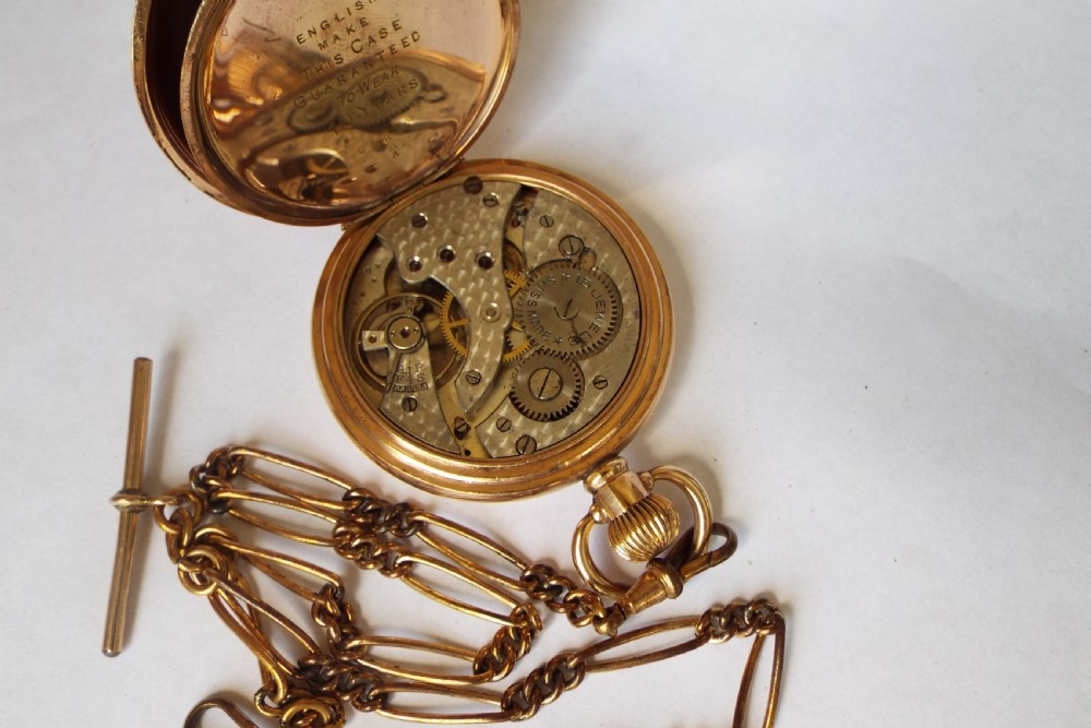 1930s Swiss pocket watch and double albert View II