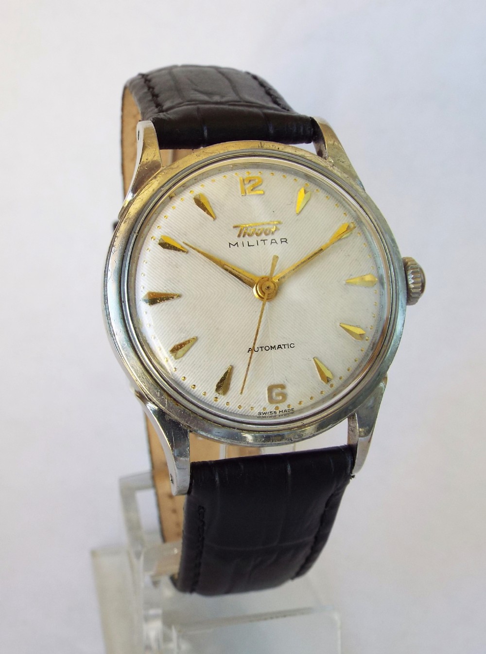 A gents 1955 Tissot Militar automatic wrist watch. View II