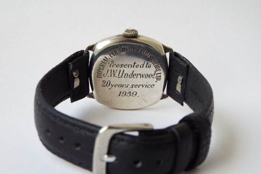 Gents silver Smiths De Luxe wrist watch, 1958 View IV