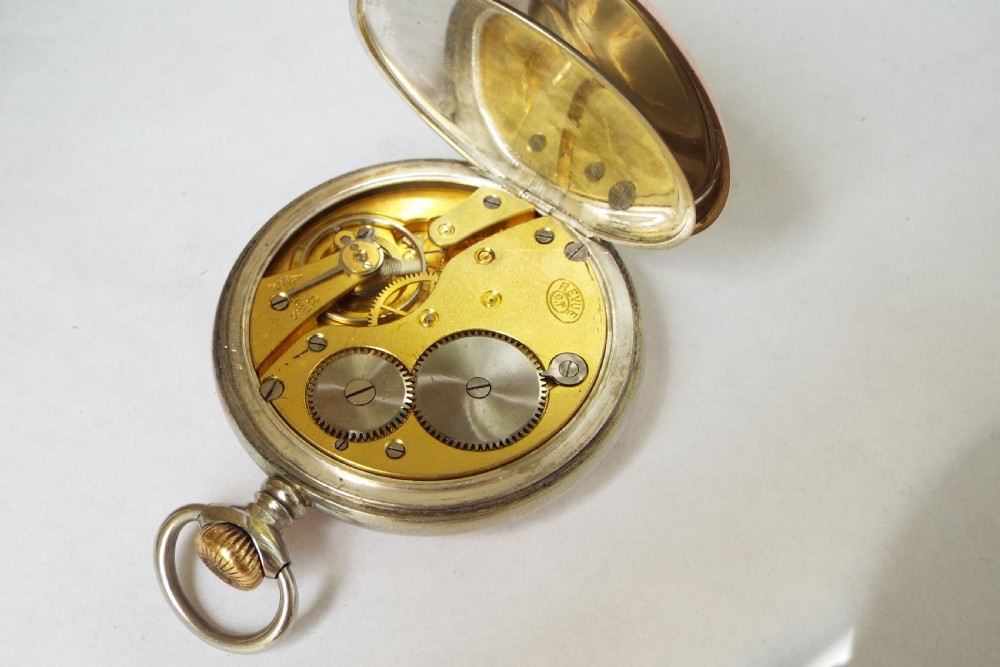 Antique silver Revue pocket watch View II