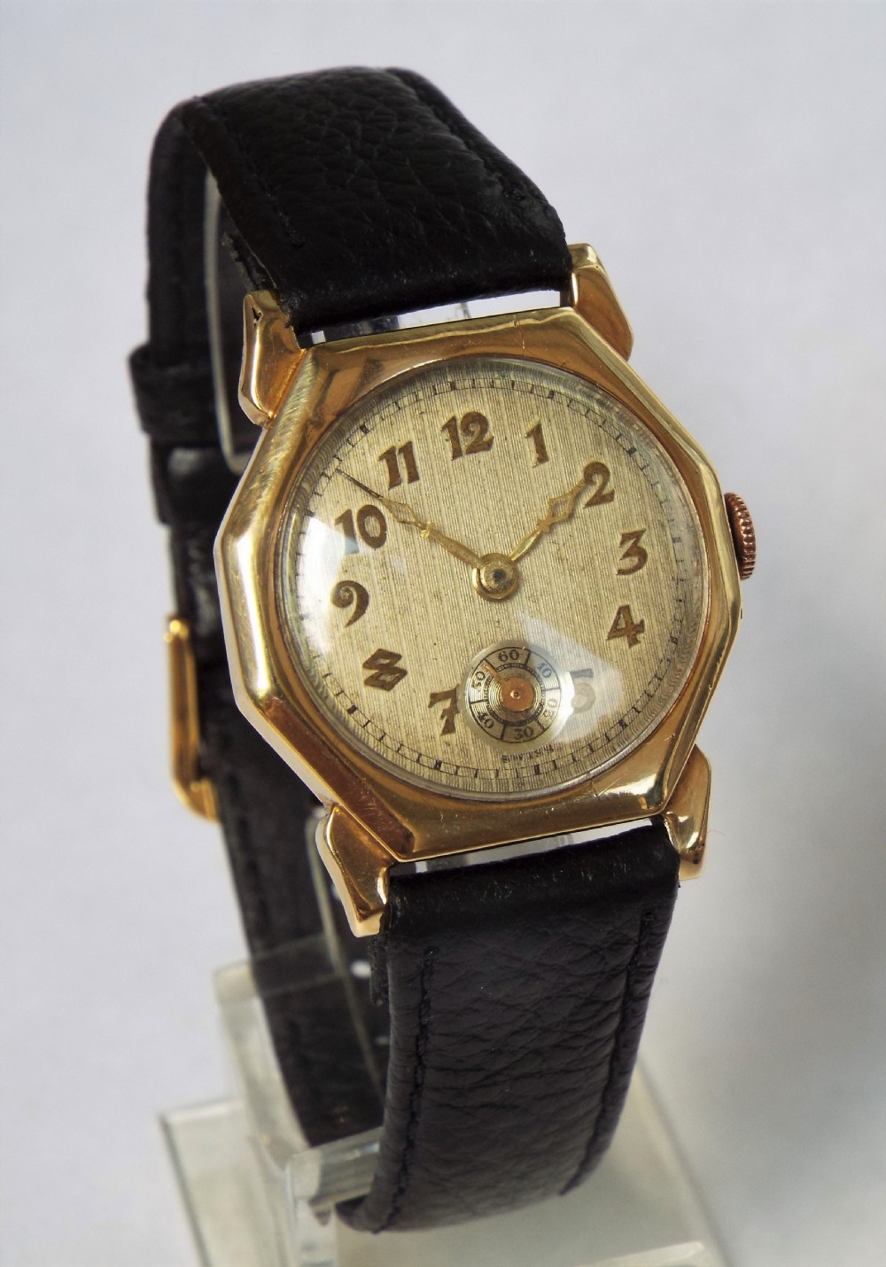 9ct gold Audax wristwatch, 1930 View II