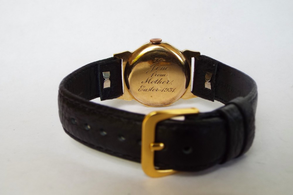 9ct gold Audax wristwatch, 1930 View III