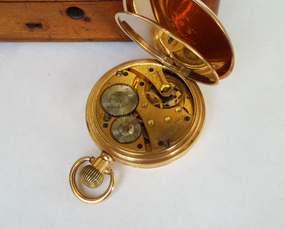 Waltham Traveler full hunter pocket watch, 1918 View III