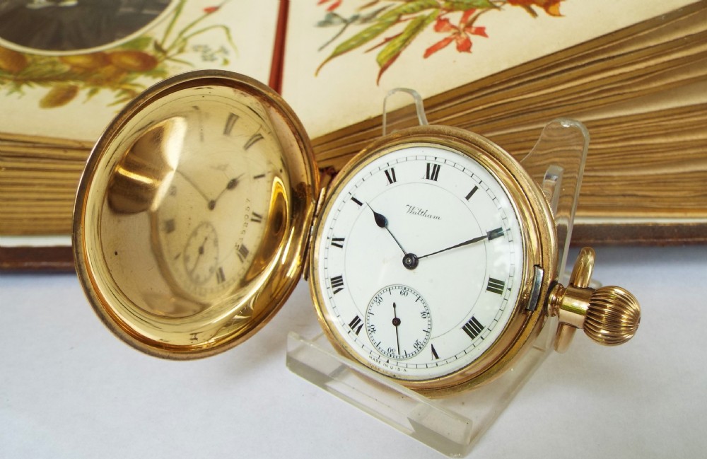 Waltham “Russell” full hunter pocket watch,  1918