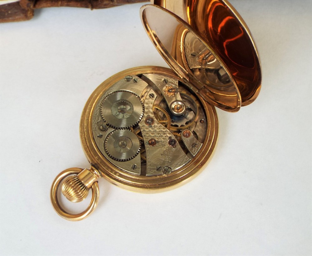 Waltham “Russell” full hunter pocket watch,  1918 View IV