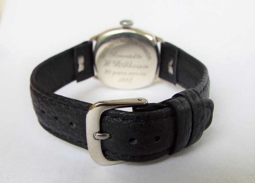 1950s silver Buren Grand Prix wrist watch View IV