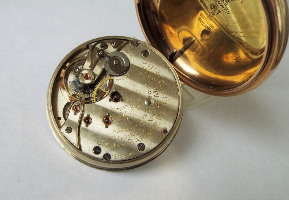 Longines Express Monarch Canadian railroad pocket watch, 1901 View IV
