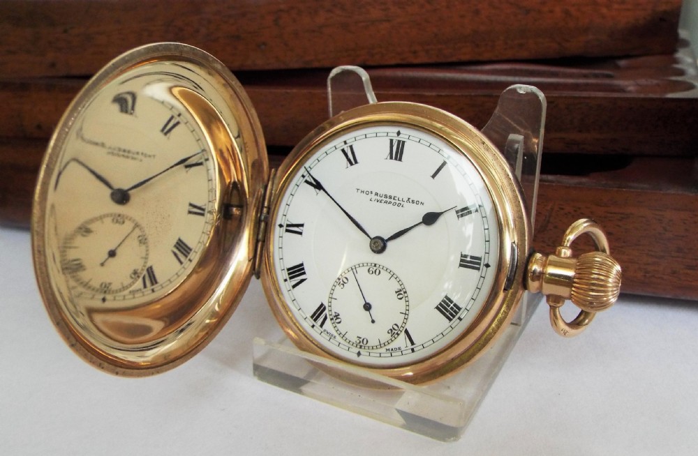 Full hunter pocket watch from Thomas Russell & Son