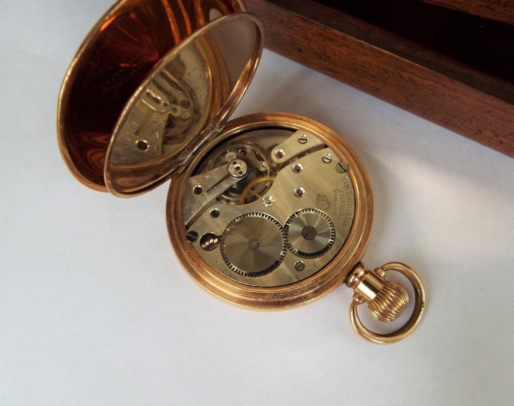Full hunter pocket watch from Thomas Russell & Son View II