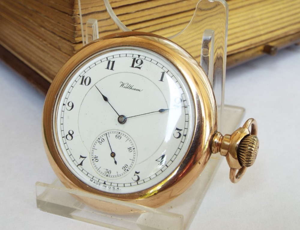 Antique Waltham pocket watch, 1918