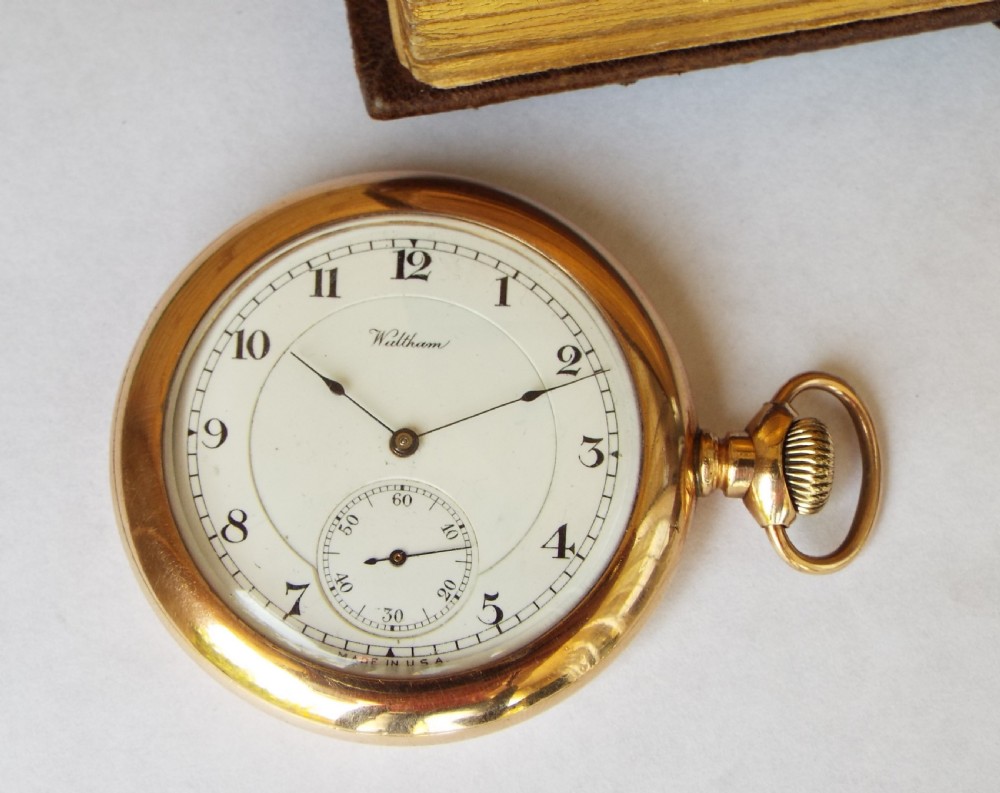 Antique Waltham pocket watch, 1918 View II