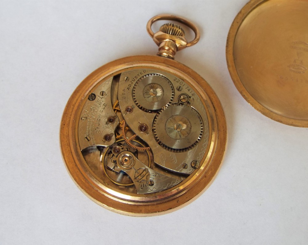 Antique Waltham pocket watch, 1918 View IV