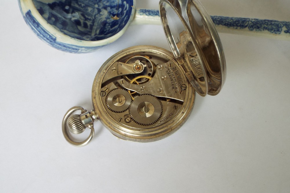 1925 Waltham Traveler silver pocket watch View IV